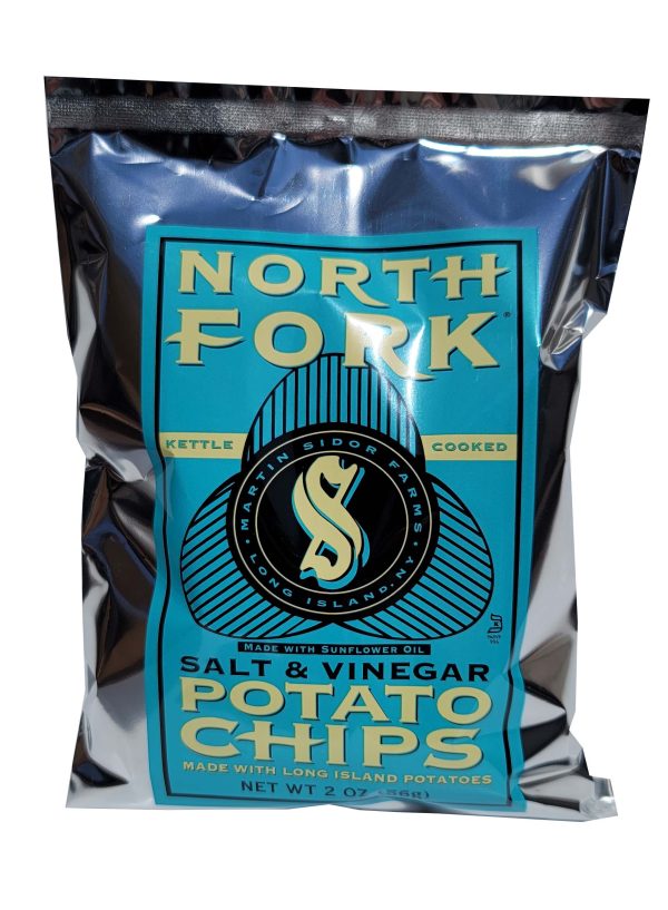 North Fork Potato Chips Salt & Vinegar 2oz 24ct